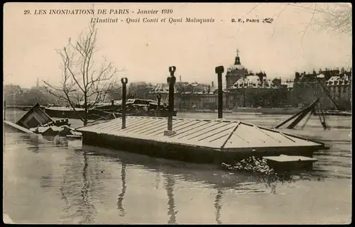 CPA Paris 29. LES INONDATIONS DE PARIS - Janvier 1910 1910