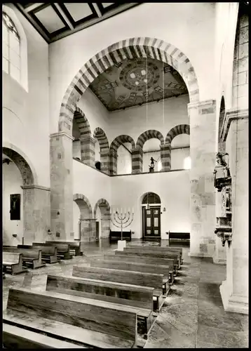 Ansichtskarte Köln St. Pantaleon-Kirche Das Westwerk Innenansicht 1960