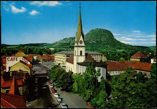 Singen (Hohentwiel) Panorama-Ansicht mit Peter- und Paulkirche 1973