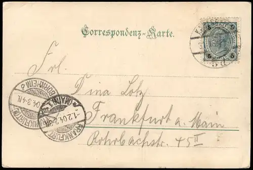Postcard Karlsbad Karlovy Vary Obere Parkstrasse 1905