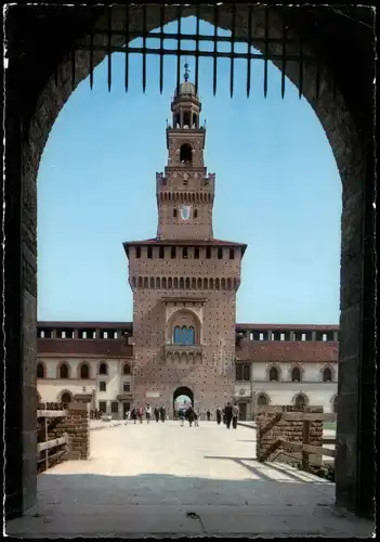 Cartoline Mailand Milano Castello Sforzesco 1966