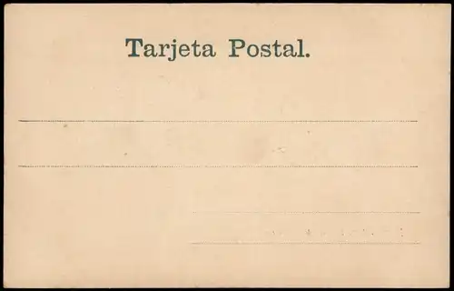 Postcard Montevideo Batallon Universitario. Uruguay 1899