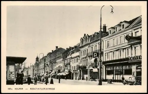 CPA Kolmar Colmar Straße, Kiosk 1939