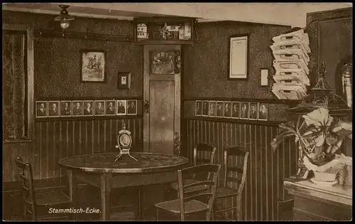 Ansichtskarte Bad Nauheim Deutsches Haus - Stammtisch-Ecke 1928