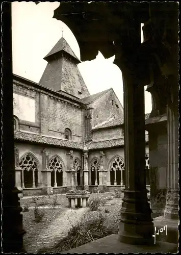 Cadouin Le Cloître et clocher de l'Église, Kloster-Kirche 1960