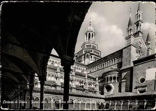 Pavia Certosa di Pavia Zianca sud della Chiesa Kirche Church 1960