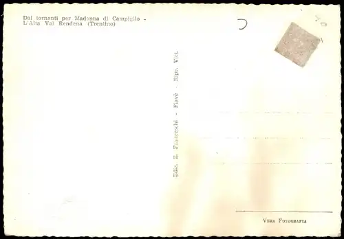 .Trentino-Südtirol Dai tornanti per Madonna di Campiglio L'Alta Val Rendena (Trentino) 1960