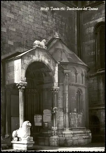 Cartoline Trient Trento Particolare del Duomo, Dom Kirche 1963