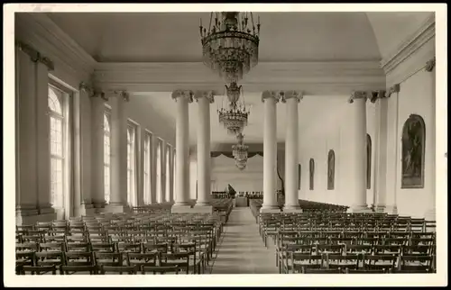 Ansichtskarte Ansbach Hofgarten mit Orangerie Innenansicht 1956