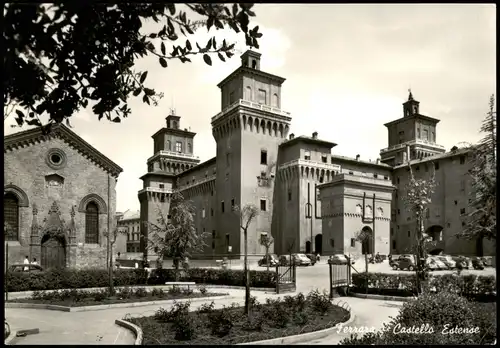 Cartoline Ferrara Castello Estense Schloss Castle 1960