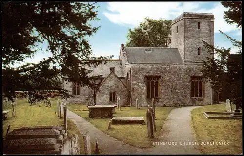 Ansichtskarte  STINSFORD CHURCH DORCHESTER Kirche in Großbritannien 1970