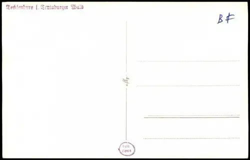 Ansichtskarte Tecklenburg Panorama-Ansicht mit Kirche 1950