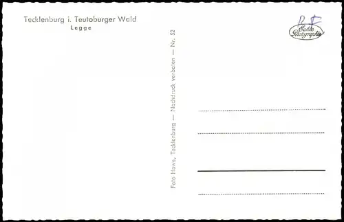 Ansichtskarte Tecklenburg Ortsansicht Legge 1960