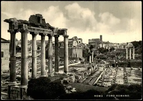 Cartoline Rom Roma Foro Romano Forum Romanum 1950