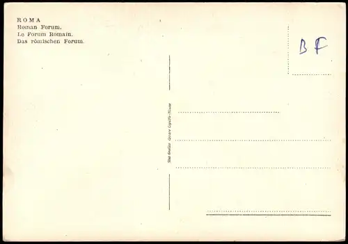 Cartoline Rom Roma Foro Romano Forum Romanum 1950