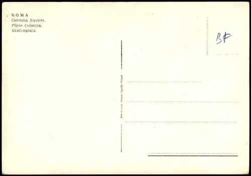 Cartoline Rom Roma PIAZZA COLONNA Colonna Square 1950