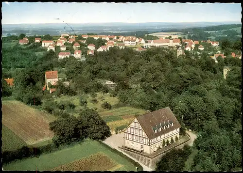 Ansichtskarte Tecklenburg Jugendherberge Am Herrengarten 5, Luftaufnahme 1969