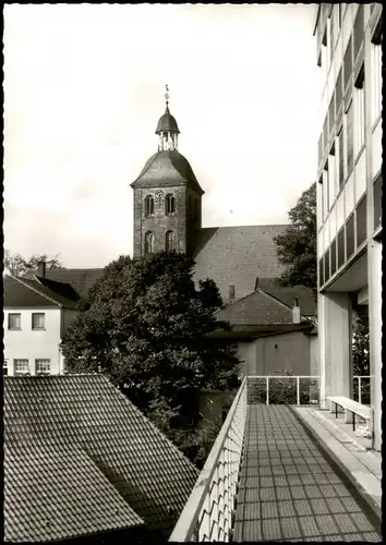 Ansichtskarte Tecklenburg Partie an der Kreisverwaltung 1960