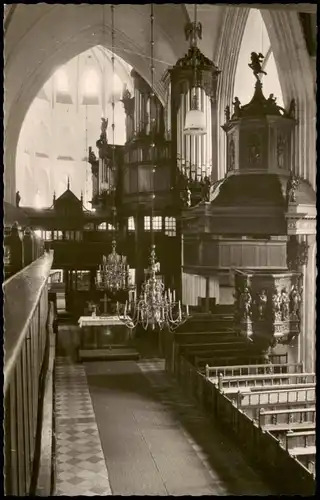 Ansichtskarte Norden Inneres der Ludgeri-Kirche 1960