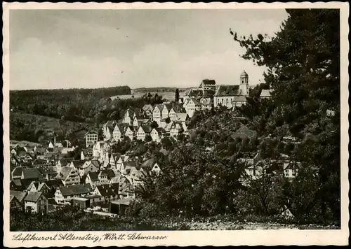 Ansichtskarte Altensteig Blick auf die Stadt 1939