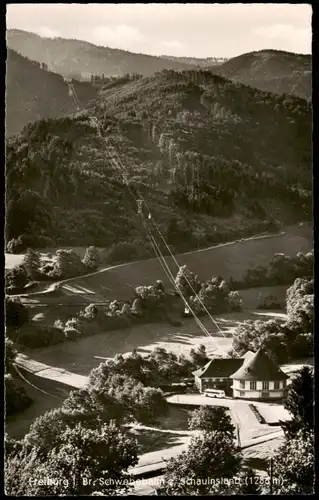 Ansichtskarte Freiburg im Breisgau Schwebebahn Bergbahn Schauinsland 1958