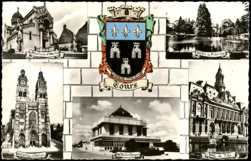 CPA Tours Mehrbildkarte mit Ortsansichten 1961