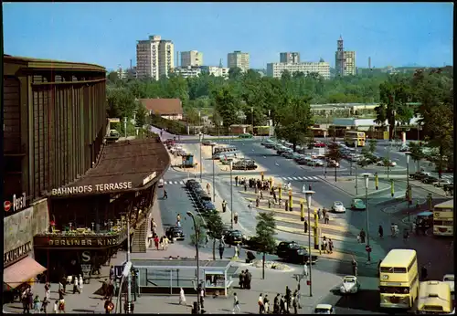 Ansichtskarte Charlottenburg-Berlin Bahnhof Zoo mit Hansaviertel 1966