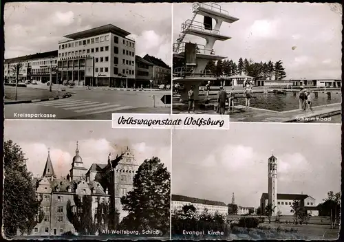 Ansichtskarte Wolfsburg Mehrbildkarte 1965