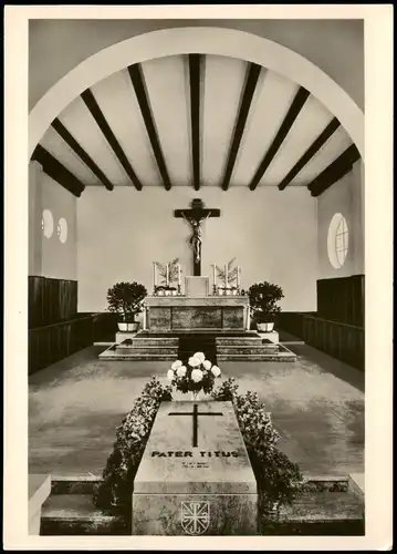 Ansichtskarte Vechta Dominikanerkirche Altar und Grab Ansicht 1957