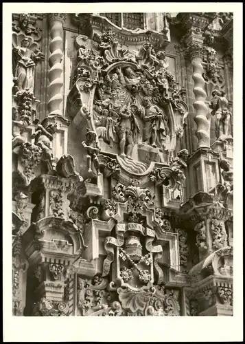 Ansichtskarte  Kirchenfassade Kirche Santa Prisca Taxco Mexiko 1960