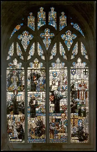 Norwich CATHEDRAL Benedictine window by Moira Forsyth in the Bauchon 1980