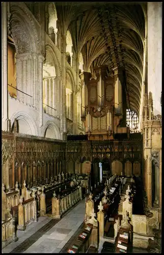 Postcard Norwich Cathedral (Kathedrale) The Coir - Innenansicht 1980