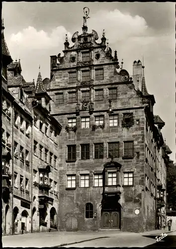 Ansichtskarte Nürnberg Straßen Partie am Fembohaus erbaut 1590 1960