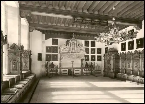 Münster (Westfalen) Der Friedenssaal im Rathaus, Gebäude Innenansicht 1960