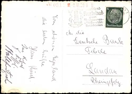 Postcard Karlsbad Karlovy Vary Totale 1939