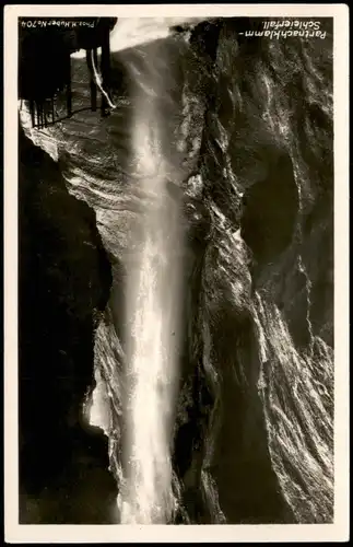 Garmisch-Partenkirchen Partnachklamm Schleierfall Wasserfall Waterfall 1974