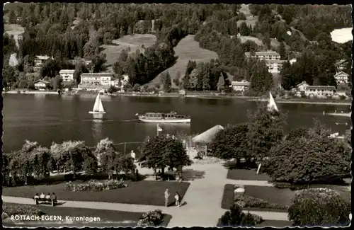 Ansichtskarte Rottach-Egern Kuranlagen 1965