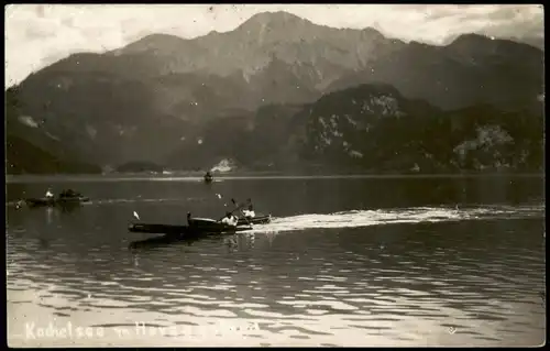 Ansichtskarte Schlehdorf Kochelsee mit Herzogstand, Echtfoto-AK 1929