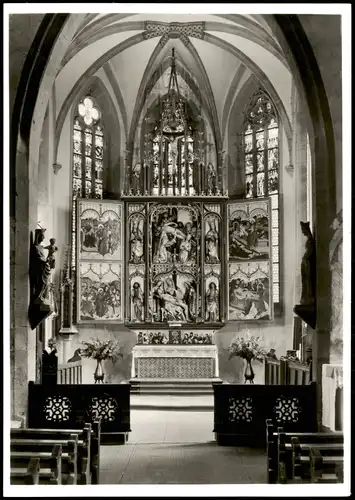 Ansichtskarte Tiefenbronn Pfarrkirche Innenansicht Hochaltar 1960