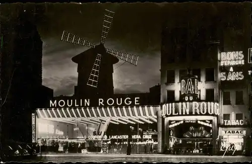 CPA Paris Moulin Rougela Nuit bei Nacht 1963