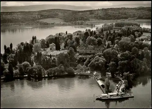 Ansichtskarte Konstanz Luftbild Insel Mainau 1972