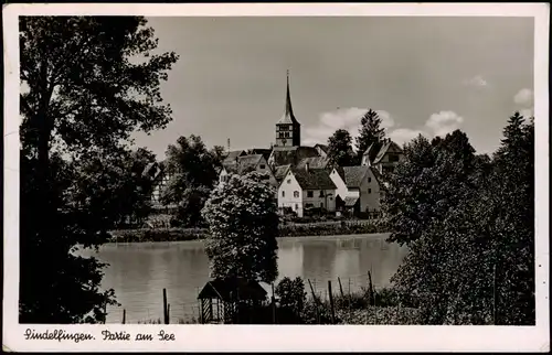 Ansichtskarte Sindelfingen Partie am See 1951