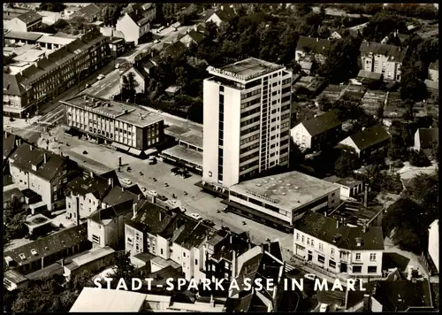 Ansichtskarte Marl (Westfalen) Luftbild Stadtsparkasse 1967