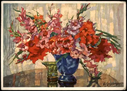 Ansichtskarte  Künstlerkarte: Gemälde / Kunstwerke Blumenstraus 1937