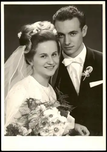 Foto  Hochzeit Hochzeitspaar 1964 Foto