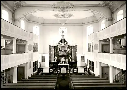 Ansichtskarte Lauterbach (Hessen) Evang. Stadtkirche Innenansicht 1970