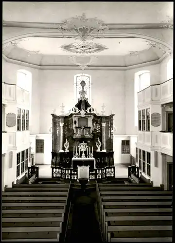 Ansichtskarte Lauterbach (Hessen) Inneres der Kirche Evang. Stadtkirche 1970