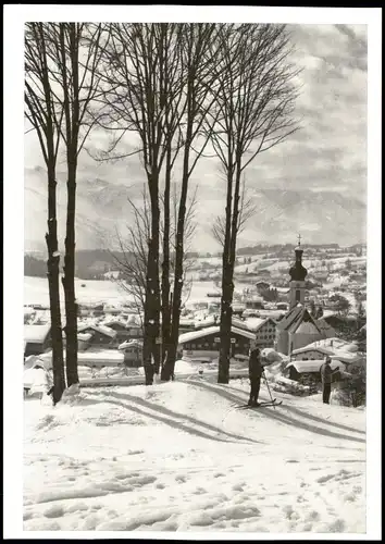 Ansichtskarte Reit im Winkl Panorama-Ansicht zur Winterzeit 1967