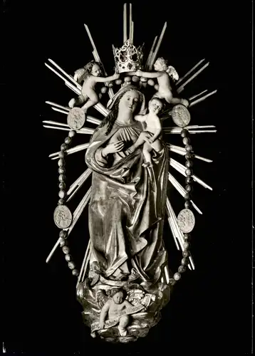 Tauberbischofsheim Madonna-Skulptur i.d. Kath. Stadtkirche St. Martin 1960