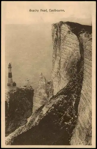 Postcard Eastbourne Beachy Head 1928